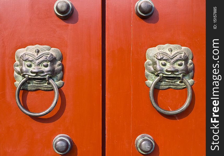 This is a classic traditions door and door's knockers. This is a classic traditions door and door's knockers