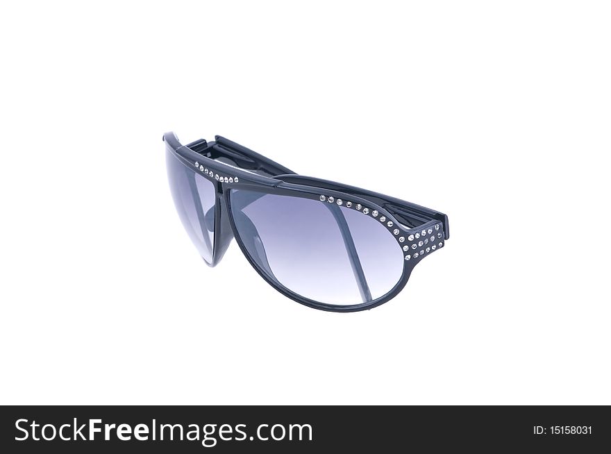 Sunglasses with pastes the isolated