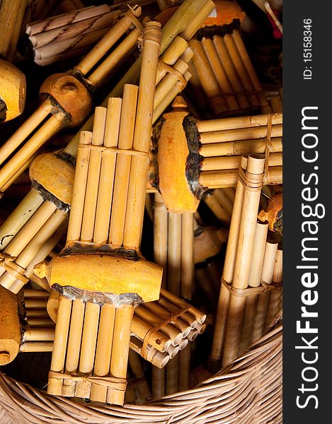 The Thai reed mouthorgan is a  panpipe used in the music of the Isan region of northeast Thailand.