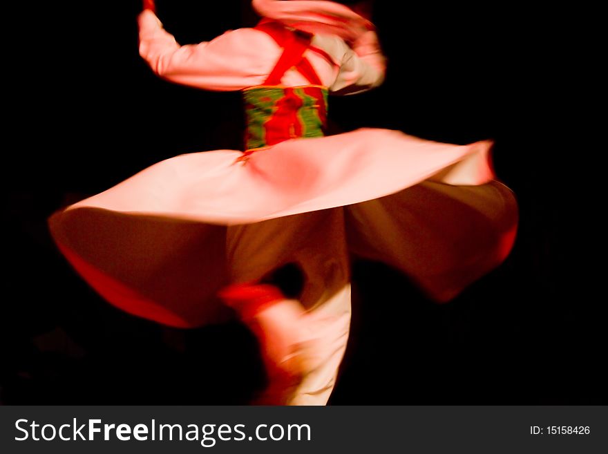 A dancing dervish in Cairo. A dancing dervish in Cairo