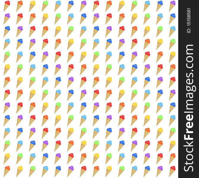 Ice creams (196 (14*14)) with colors of rainbow . The width and height of the one ice cream are 400 px . Ice creams (196 (14*14)) with colors of rainbow . The width and height of the one ice cream are 400 px .