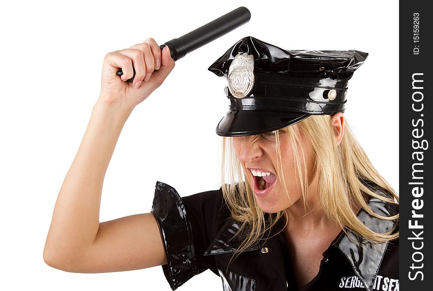 Sexy Angry Policewoman