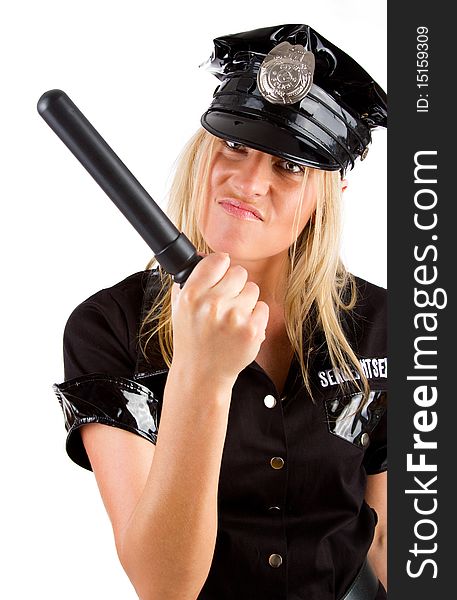 Policewoman On Duty