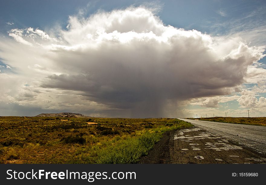 This is an image of a cloudburst in the Arizona desert on the Navajo Indian reservation near Kayenta, AZ. This is an image of a cloudburst in the Arizona desert on the Navajo Indian reservation near Kayenta, AZ.