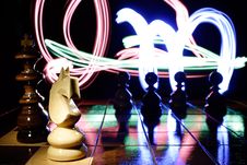 Horse On Chess Board Royalty Free Stock Photo Horse On Chess Board Royalty Free Stock Photo