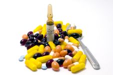 Colorful Pills And Tablets Royalty Free Stock Images Colorful Pills And Tablets Royalty Free Stock Images