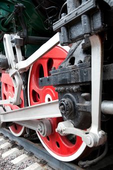 Old Steam Engine Wheels Close-up Stock Photos Old Steam Engine Wheels Close-up Stock Photos