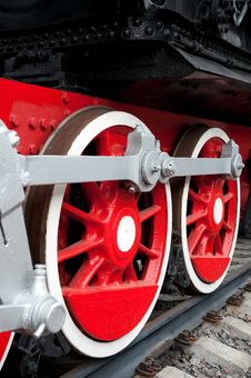 Old Steam Engine Wheels Close-up Royalty Free Stock Image Old Steam Engine Wheels Close-up Royalty Free Stock Image