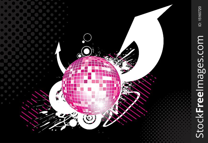 Abstract Disco-ball Background