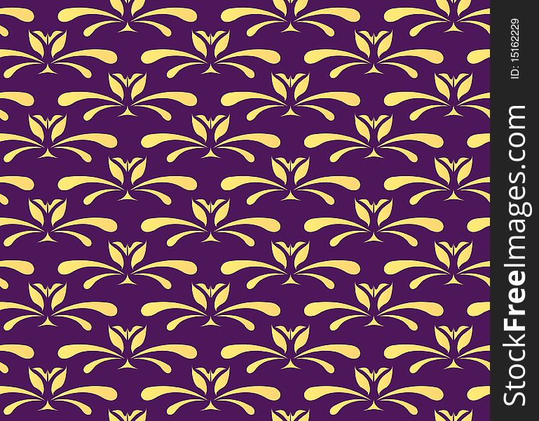 Vector floral seamless pattern background