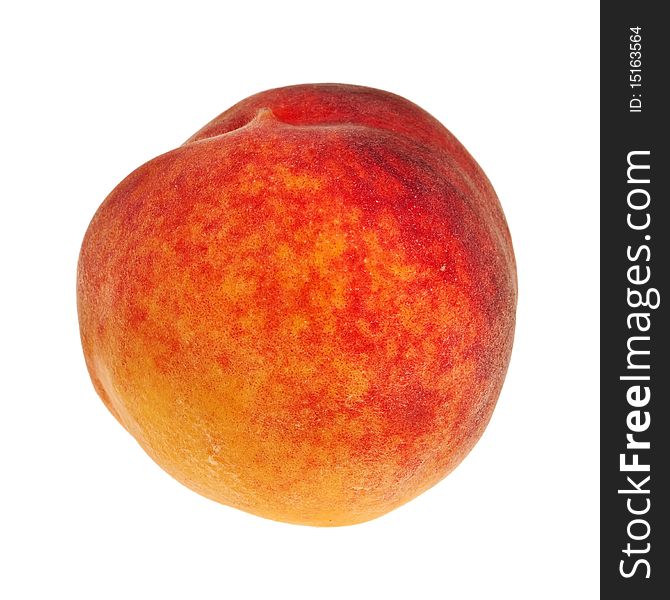 Delicious, fresh and ripe peach.