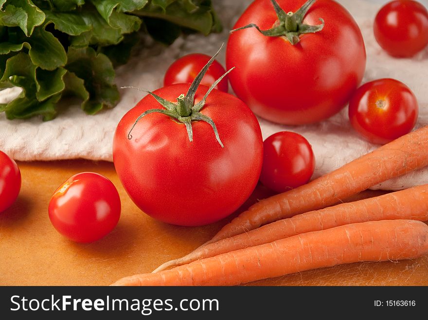 Close Up Shot Of Mixed Vegetables