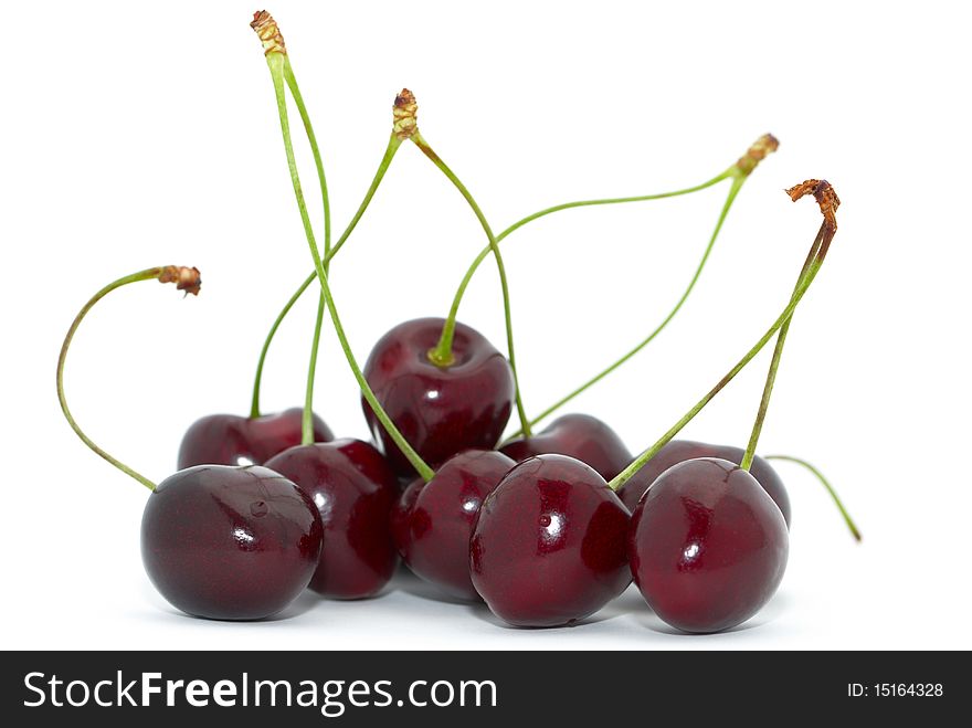 Cherries With Green Stem