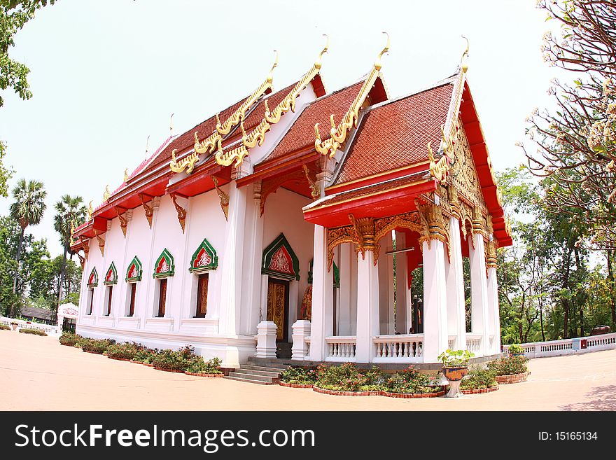 The big pavilion of thai temple