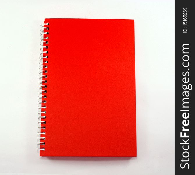 The red cover note book