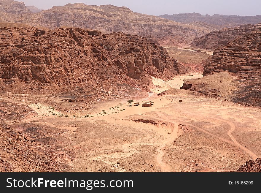 Colored Canyon. Mountains of Sinai. Egypt.