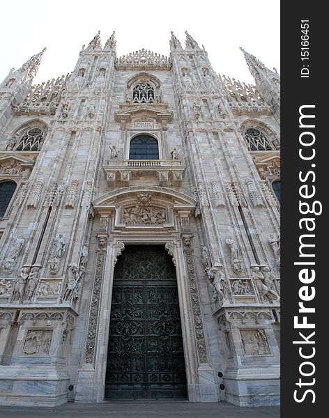 Particularly of the Milan Cathedral
