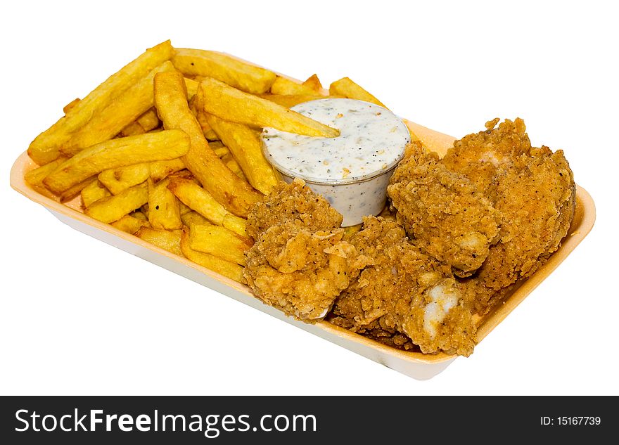 Chicken Wings Menu on a white background