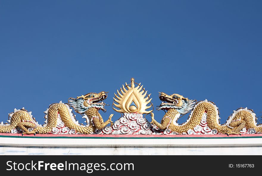 Dragons at a Chinese temple