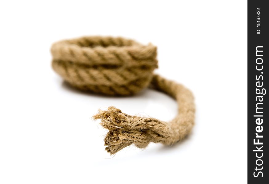 Rope on a white background