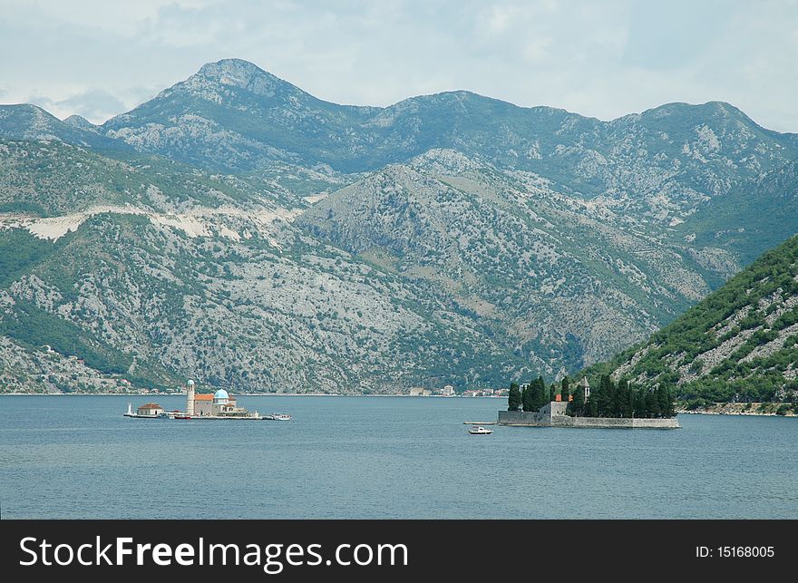 Beautiful view of Kotor bay (Montenegro, Adriatic sea)