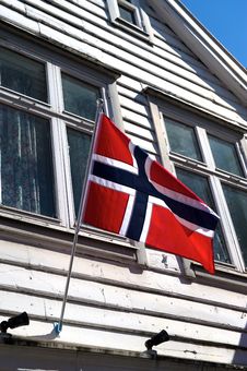 Norwegian Flag Stock Photo