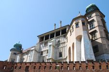 Royal Wawel Castle In Cracow Royalty Free Stock Photography Royal Wawel Castle In Cracow Royalty Free Stock Photography