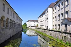 Moat Of Kremsmünster Abbey, Upper Austria Royalty Free Stock Photography Moat Of Kremsmünster Abbey, Upper Austria Royalty Free Stock Photography
