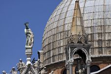 Basilica San Marco, Front Detail, Venice Stock Photos