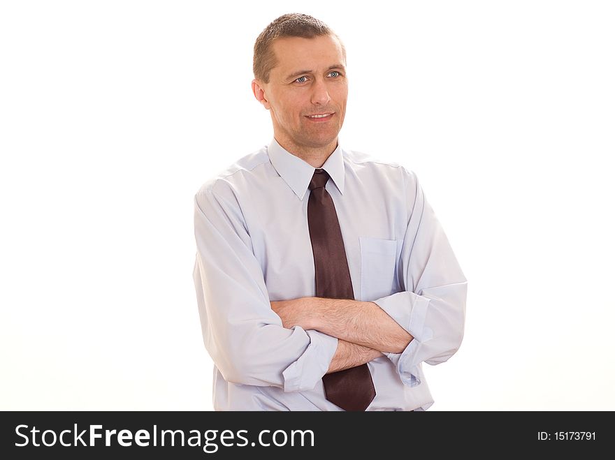 Businessman On A White Background
