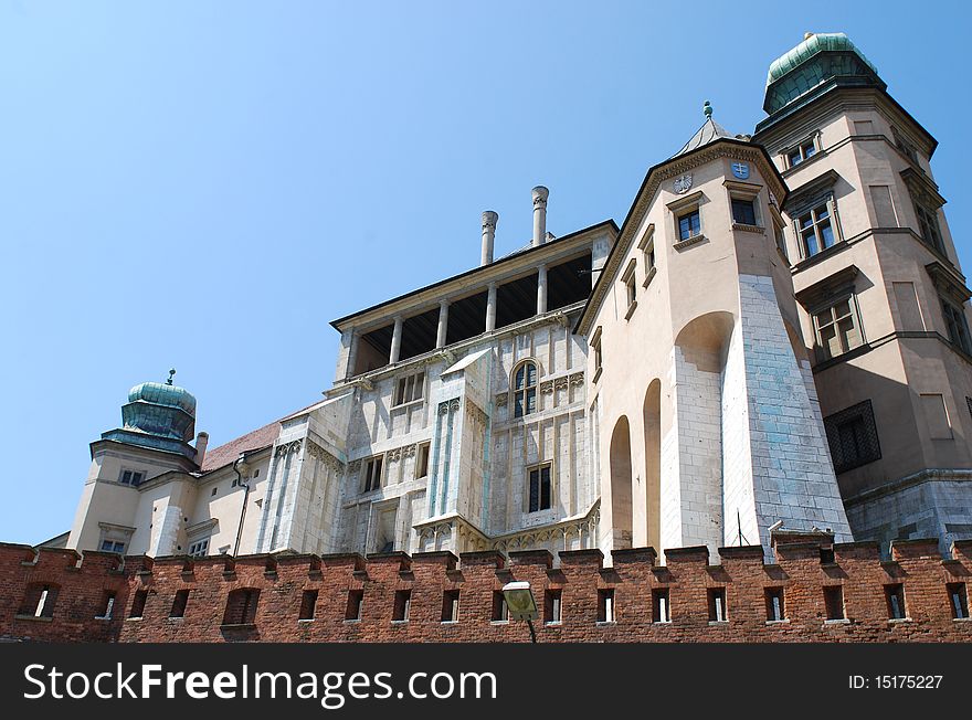 Old Royal Wawel Castle in  Cracow. Poland. Old Royal Wawel Castle in  Cracow. Poland