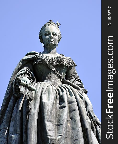Habsburgian Empress Maria Theresia Monument in Wiener Neustadt