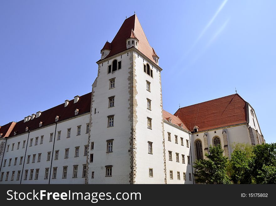 Imperial palace of the habyburg dynasty in Wiener Neustadt. Imperial palace of the habyburg dynasty in Wiener Neustadt