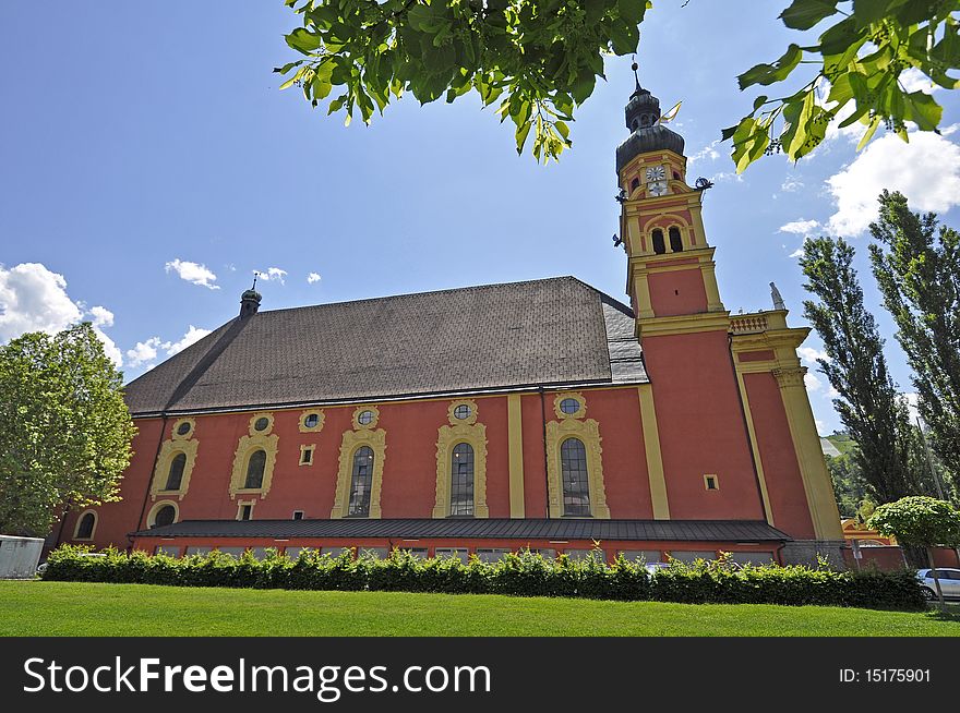 Baroque collegiate church of Wilten, Innsbruck (Austria)