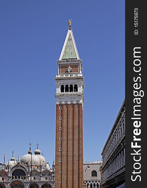 St. Mark's tower on the Piazza San Marco, Venice
