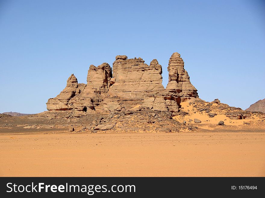 Peaks in Libyan desert