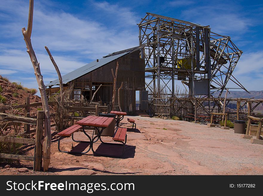 Abandoned mine at Guano Point, Grand Canyon, west rim