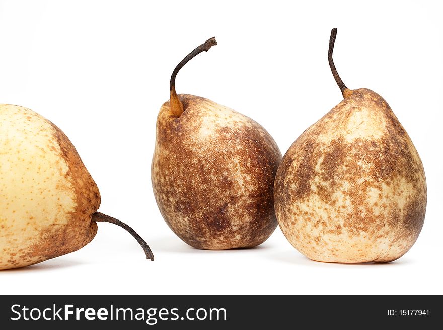 Pears isolated on a white