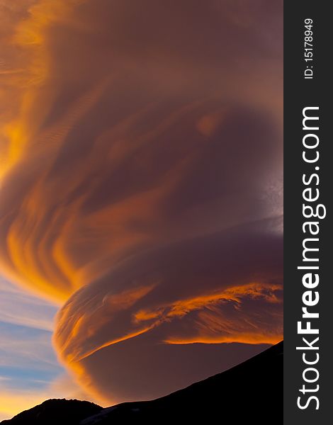 Natural phenomenon in Caucasus Mountains, Elbrus, Adilsu june 2010