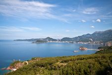 Panorama Of Montenegro Coast Line Stock Image Panorama Of Montenegro Coast Line Stock Image