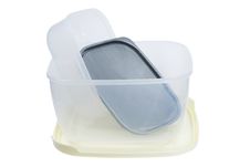 Two Plastic Container Royalty Free Stock Images Two Plastic Container Royalty Free Stock Images