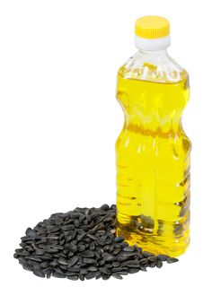 Vegetable Sunflower Oil And Sunflower Royalty Free Stock Images