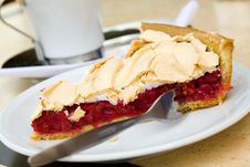 Fruitcake Of Red Currant And Cappuccino Stock Images Fruitcake Of Red Currant And Cappuccino Stock Images