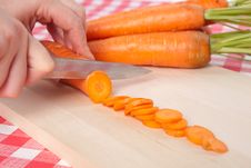 Carrots On Wooden Board Royalty Free Stock Photography Carrots On Wooden Board Royalty Free Stock Photography
