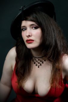Sexy Woman In Red Dress Stock Photography Sexy Woman In Red Dress Stock Photography