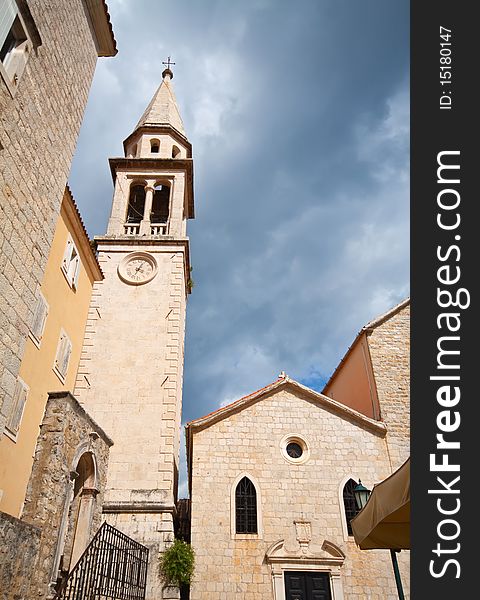 Typical Mediterranean town, Old Town Budva, Montenegro