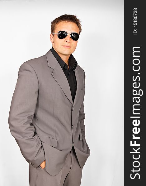 Businessman with sunglasses