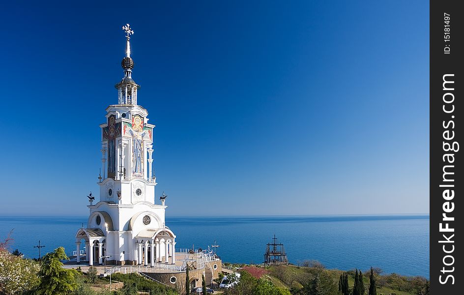 View of St. Nicholas Church in Crimea