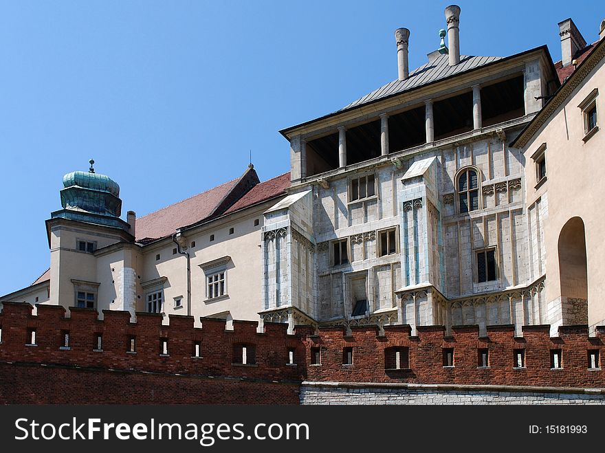 Old Royal Wawel Castle in Cracow. Poland