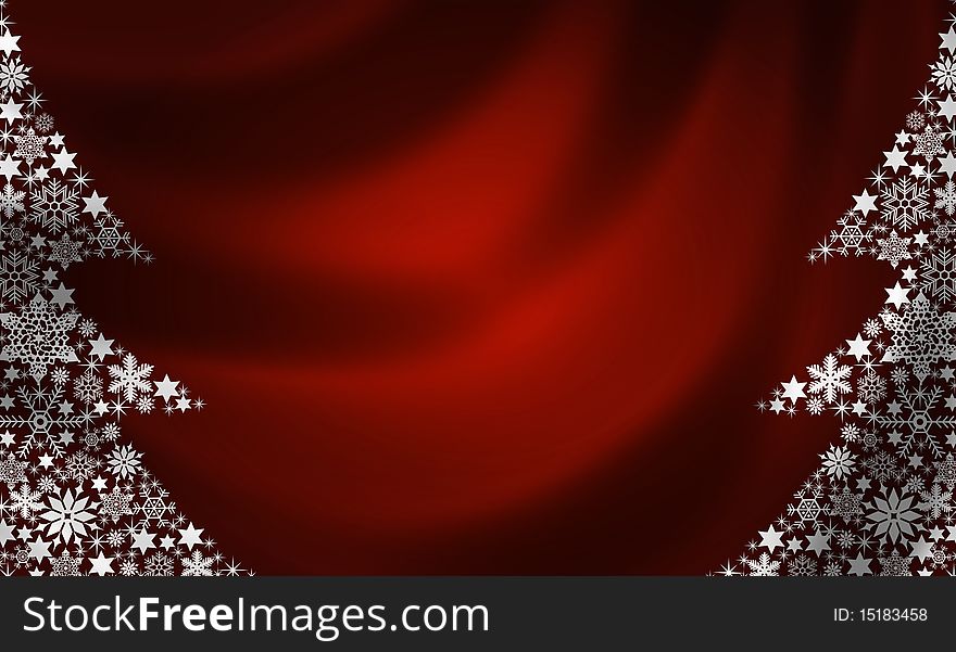 Illustration of a Christmas Tree Background